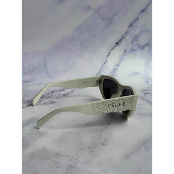 NEW Celine CL4278U Crystal Sunglasses in White $920 - Picture 4 of 7